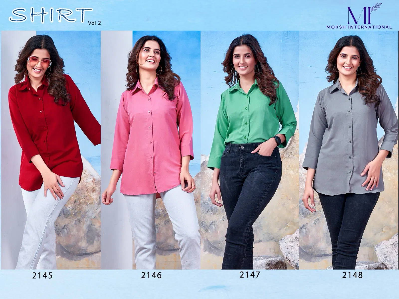 Shirt Vol - 2 By Moksh International Cotton Top Wholesalers In Delhi